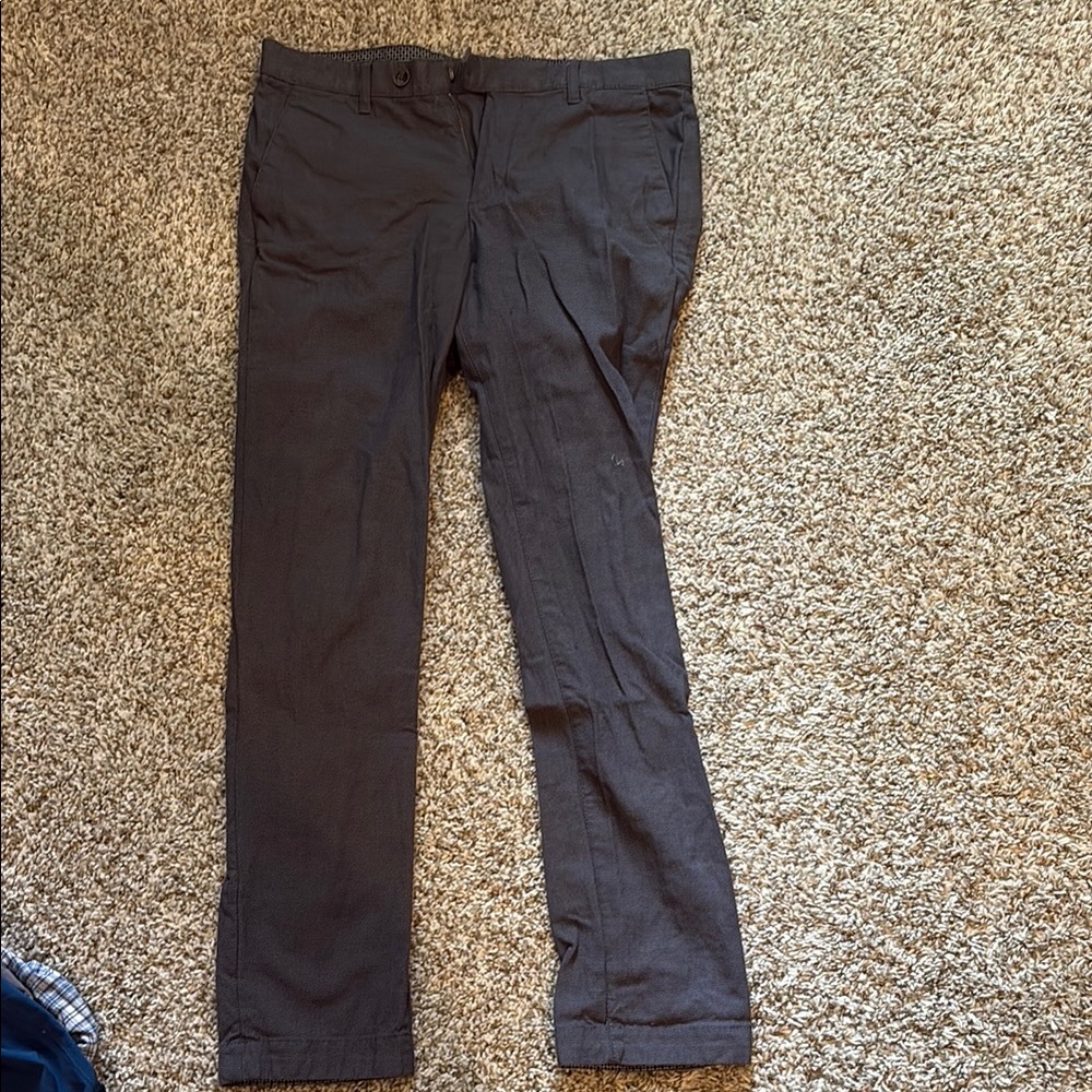 Ted Baker Blue Pattern Dress Pants